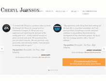 Tablet Screenshot of cheryl-johnson.com